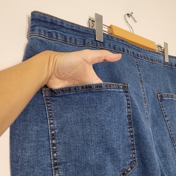 Pretty Little Thing Denim Blue Jeans Skinny Stretch Plus Size Womens 1X Casual - Picture 6 of 13